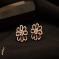 Diamond Flower Studs