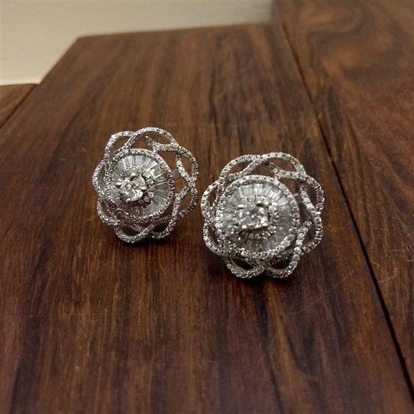 Diamond Floral Studds