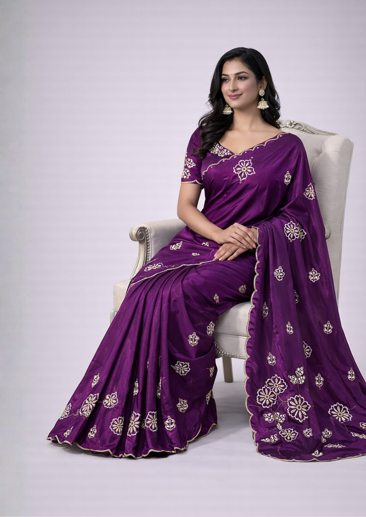 JamuniRoop Khatli Handcrafted Silk Saree
