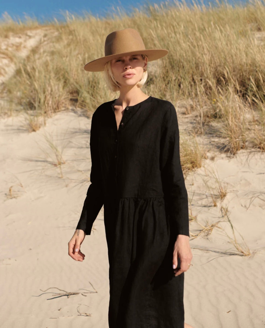 Black Linen Dress