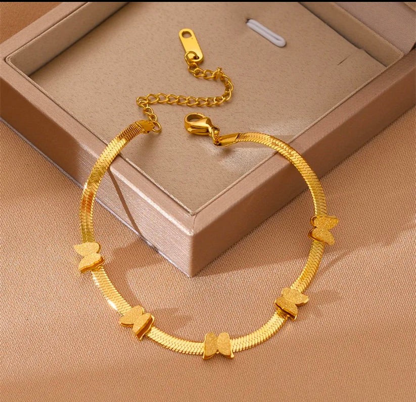 Elegant Butterfly Charm Bracelet